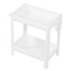 Bathroom Tower Shelf Plastic Freestanding Storage Rack Organizer Multifunctional Shelving Unit for Living Room Bedroom