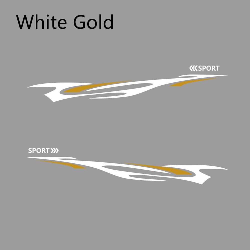 2pcs Car Long Side Sticker All SUV Vinyl For Qashqai Prado CRV Sportage Range Rover Tucson BMW Duster CX-5 Tuning