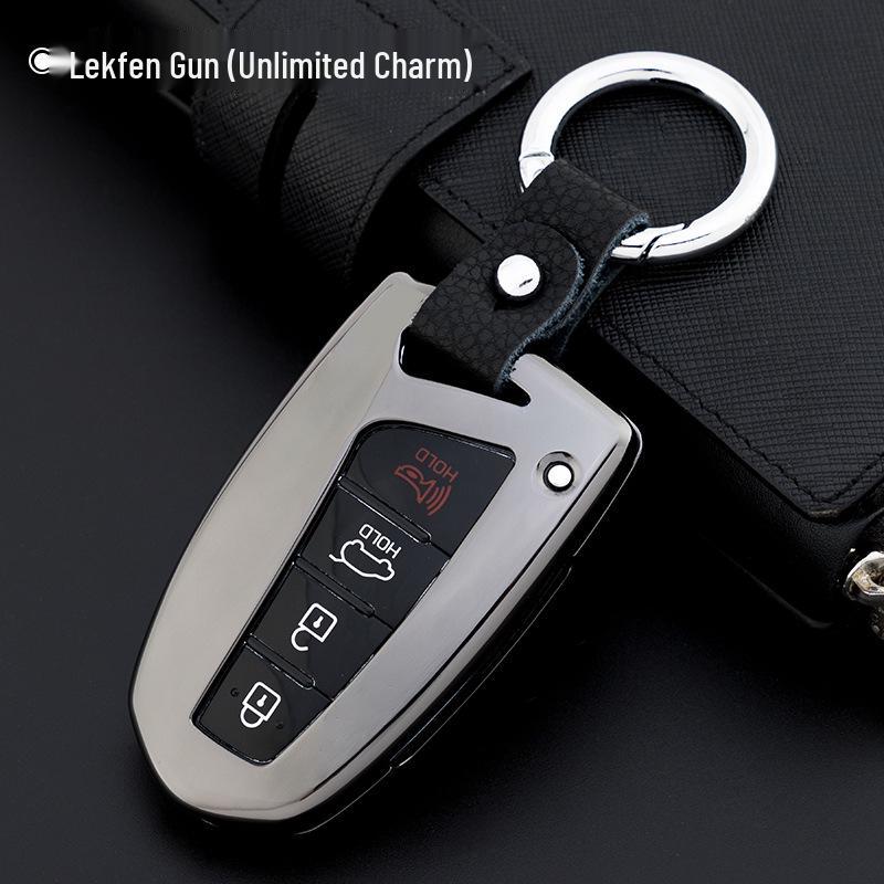 Hyundai Mistra, Elantra, ix35, Santa Fe, Sonata 9, Tucson Genuine Leather Car Key Cover