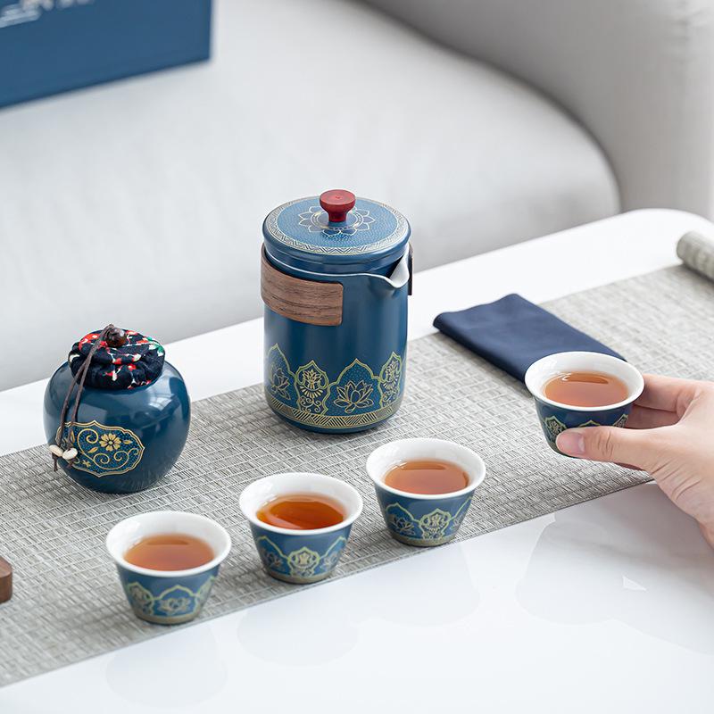 Corporate New Year Gift: Custom Logo Tea Set for Clients and Employees