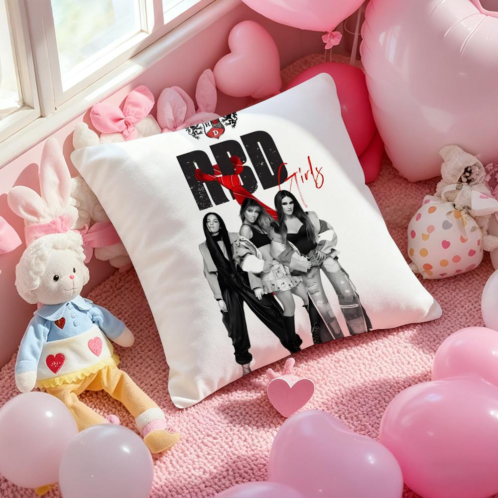Rbd Rebelde Album Cushion Cover Pattern Printed Pillowcase For Living Room Sofa Cushion Cover & Bedroom Decor