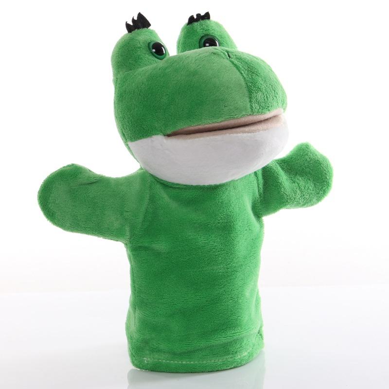 Wholesale Plush Toy Hand Puppet Cartoon Animal Doll With Movable Mouth Interactive Toy For Kindergarten And Parent-child Interaction 25cm Tall