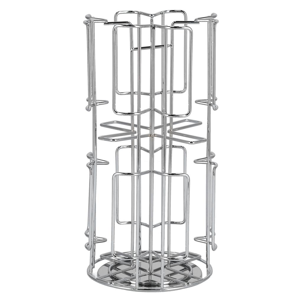 Household Coffee Capsule Holder Rotatable Storage Rack Shelf for 64Pcs Capsule Kitchen