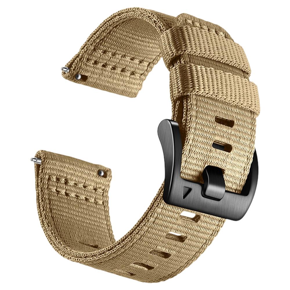 Universal 20mm 22mm Canvas Nylon Strap for Huawei Watch GT5/4/3 46mm Strap for Samsung Galaxy Watch 7 6 5 4  for Redmi 3/5Active