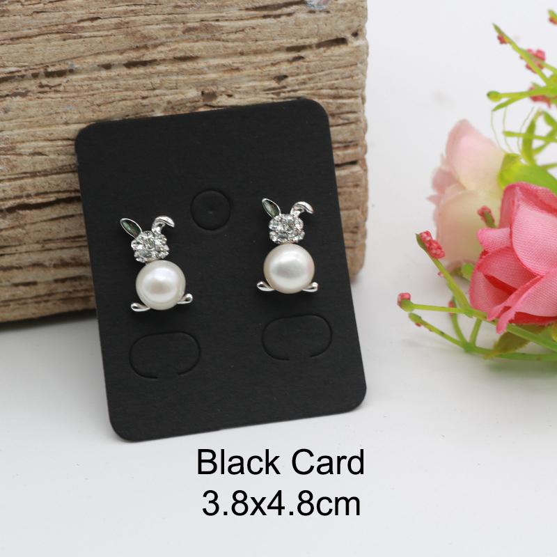 

50pcs Earrings Display Cards Ear Studs Kraft Paper Display Card for Jewelry Necklace Bracelet Pendants Hairpin DIY Packaging