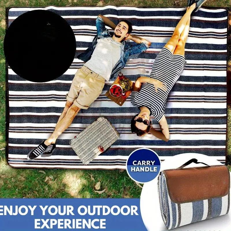 Outdoor Camping Oxford Cloth Picnic Mat Portable Moisture-proof Waterproof Beach Mat Thickened Spring Picnic Mat