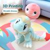 3D Printed Cute Dinosaur Baby Eggshell Figure Animal Toy Home Decoration Joints Movable Realistic Eyes Desktop Decor