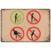 Retro Wall Art Tin Sign Interior Outdoor Aesthetic Room Vintage Home Decor Items Decoration Luxury Metal Sign Poster Plates Bar