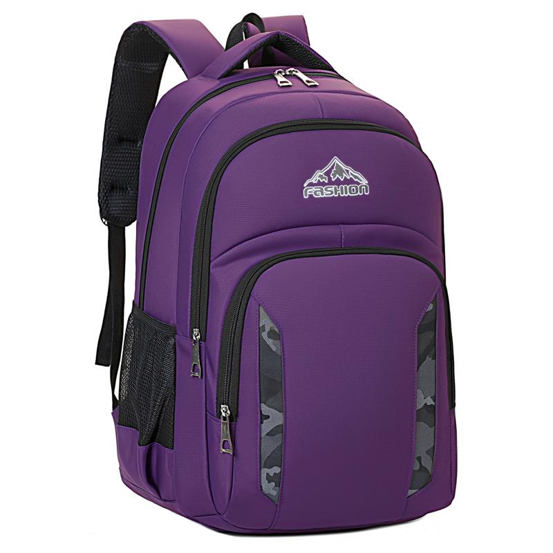 

Unisex Laptop Backpack – Trendy Large Capacity Rucksack for School College Travel Work фіолетовий