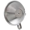 Kitchen Steel Funnel with Strainer for Bottles, Carboys, Wine, Juice