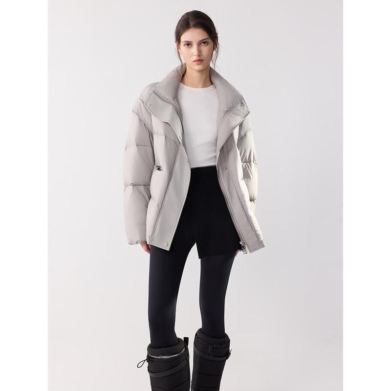 ELLE Women's Stand Collar Down Puffer Jacket
