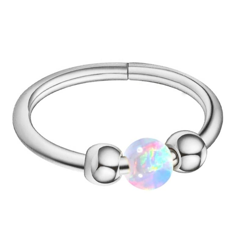 Opal Nose Rings Hoop Nose Stud Set for Women and Men Hypoallergenics Septum Ring Accessories Cartilage Earring Jewelry