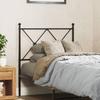 VidaXL Black Metal Headboard 75 Cm, Headboard for Single Bed, Black Headboard,, Metal Headboard 376528