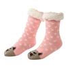 Christmas Floor Socks Thick Warm Non Slip Slipper Socks Cute Animal Fuzzy Socks with Gripper Fluffy Cuffs Gift for Christmas