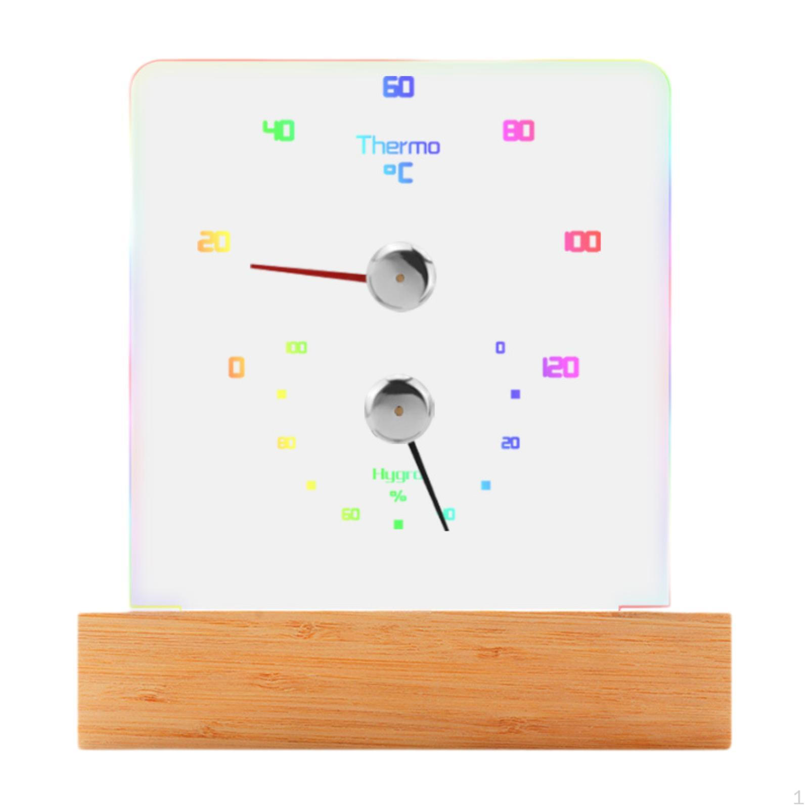 

Sauna Thermometer Hygrometer Indoor Hygrothermograph for Sweat Room Hotel Fahrenheit Display