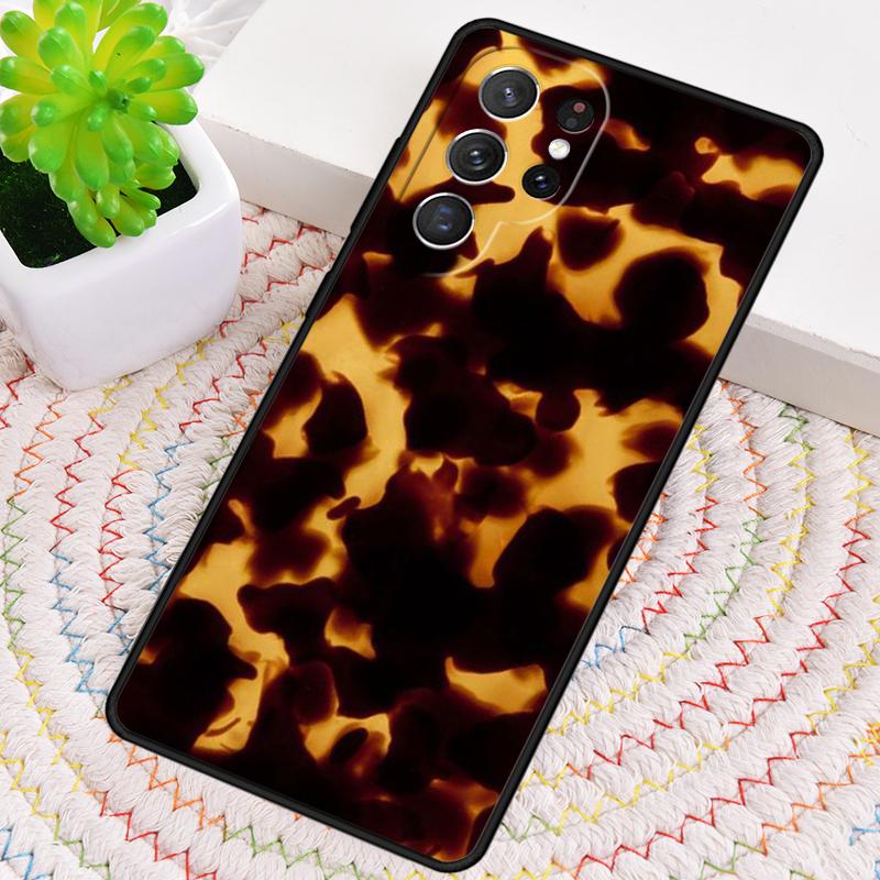 Tortoise Shell Pattern TPU Phone Case For Samsung Galaxy note 10 pro S26 S25 S24 S23 S22 Ultra Plus S21 FE S20 Shockproof Cover