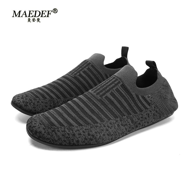 MAEDEF Mens Shoes Comfortable Casual Shoes Men Home Slippers Lightweight Breathable Walking Moccasins Thin Bottom House Shoes