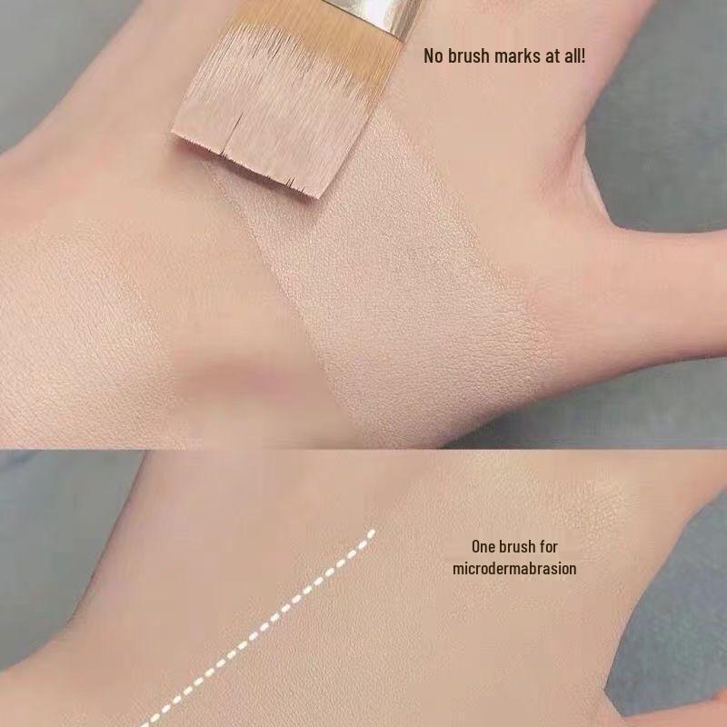 Trace-Free Flat-Head Foundation Brush: Soft, Adherent, Portable Beauty Tool