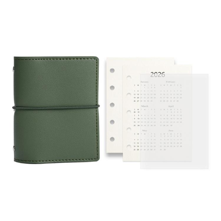 Refillable 5 Rings Binder Notebook with Refill Paper 5 Holes Leather Binder Covers Leather Binder Journal for Travel