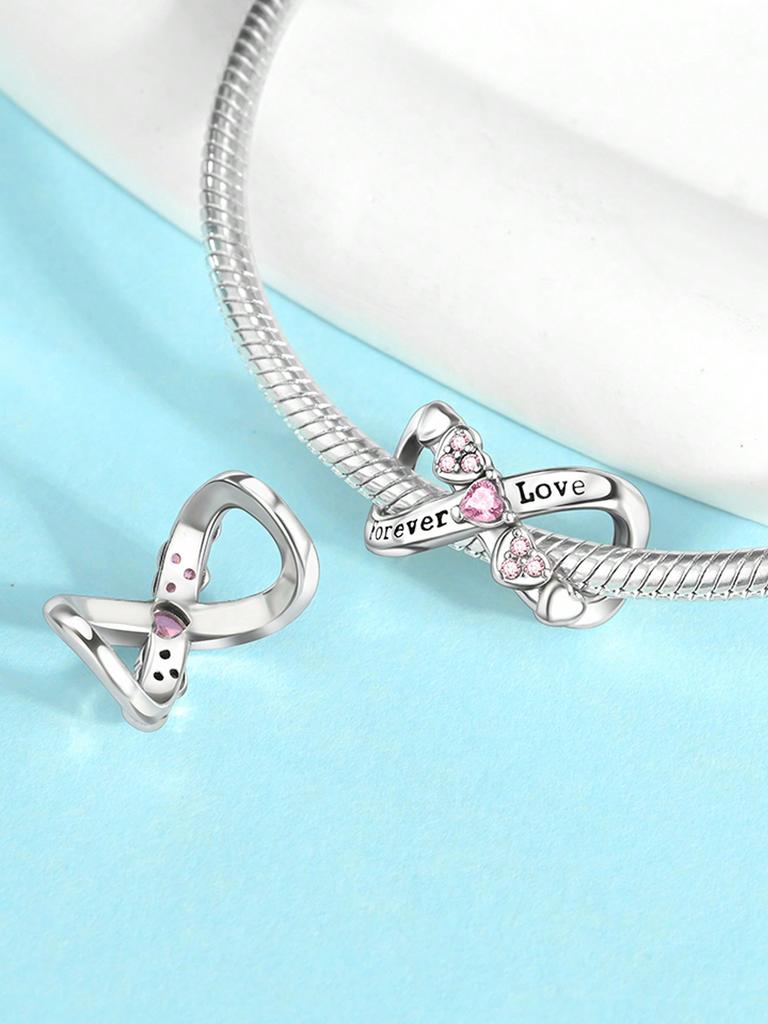 Charm Copper Colors Valentine'S Day Heart Bead For Original Bracelet Diy Beads Charms Jewellery Making Gift For Women Styfne