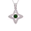Natural Sapphire Diopside Topaz Aquamarine Colored Treasure Necklace Women'S S925 Silver Star Pendant