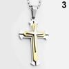 Herren Kreuz Anhänger Edelstahl Kette Halskette Schmuck Charm Geschenk