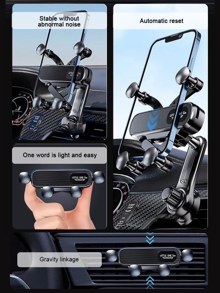 Car Air Vents Clip Mount Stand Extension Rod 360° Rotatable Gravity Car Phone Holder In Smartphone Holder Bracket GPS Support