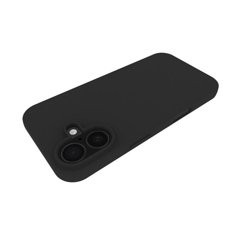 For iPhone 17 TPU Case WANLONFENG MS Series Matte Back Cover with Tempered Glass (Big Hole Lens)