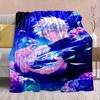 Jujutsu Kaisen Flannel Design Blanket Soft Warm Throw Lightweight Cozy Sofa Bed Decor -QJY
