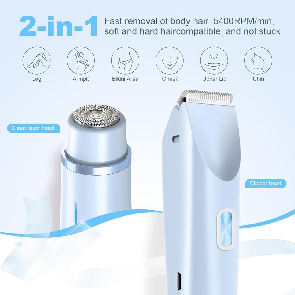 Electric Razor Woman Shaver Painless Mustache Epilator Leg Bikini Body Hair Trimmer for Women Facial Epilator Hair Remover