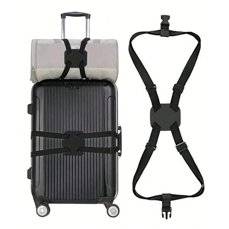 Multi Color Polyester Suitcase Fasteners Adjustable Buckles Tie Down Strap For Luggage Organization During Travel