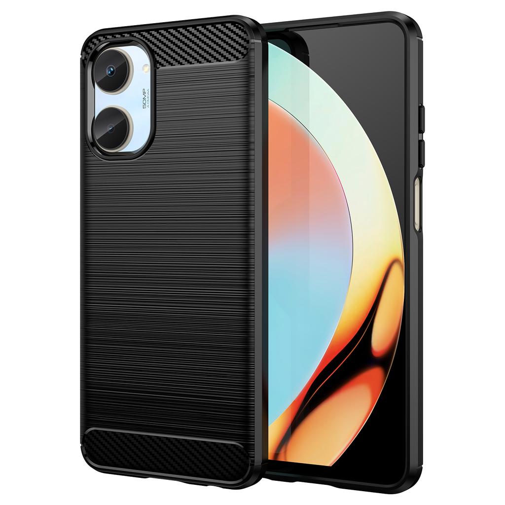 Pro Realme 10 Case Realme 10 4G Cover 6,4 palcový karbonové vlákno nárazuvzdorný silikonový nárazník pro Realme 10 9 8 Pro 9i C35 C33 C31 C30
