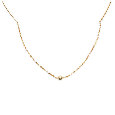 [J9373] - Gold Plated 'Choreography' Necklace - 5 Mm