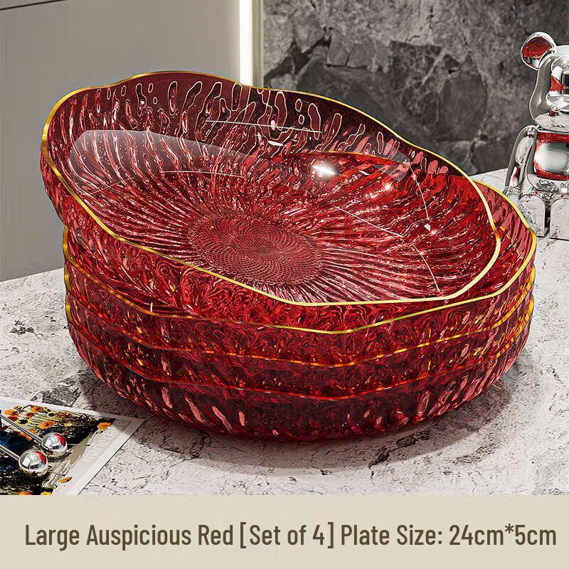 KANGMO Stainless Steel Compartment Serving Plate