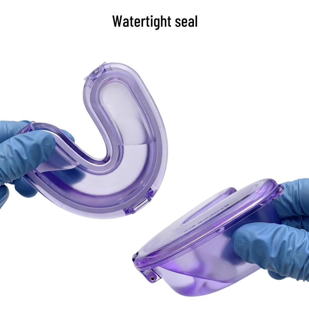 Portable U-shaped Orthodontic Retainer Storage Box for Adults & Children