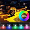 Underbelysning Rock Lights 8 /12 Poddar RGB LED Flerfärgade App Fjärrkontroll Musikläge Bra För Pickup ATV RZR UTV Chassibelysning
