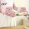 Quilted Cotton Cooking Gloves for Baking Oven Mitts, Heat Resistant Kitchen Women, 100% Anti Scald Pot Holders Microwave Non-Slip Padded & Thermal