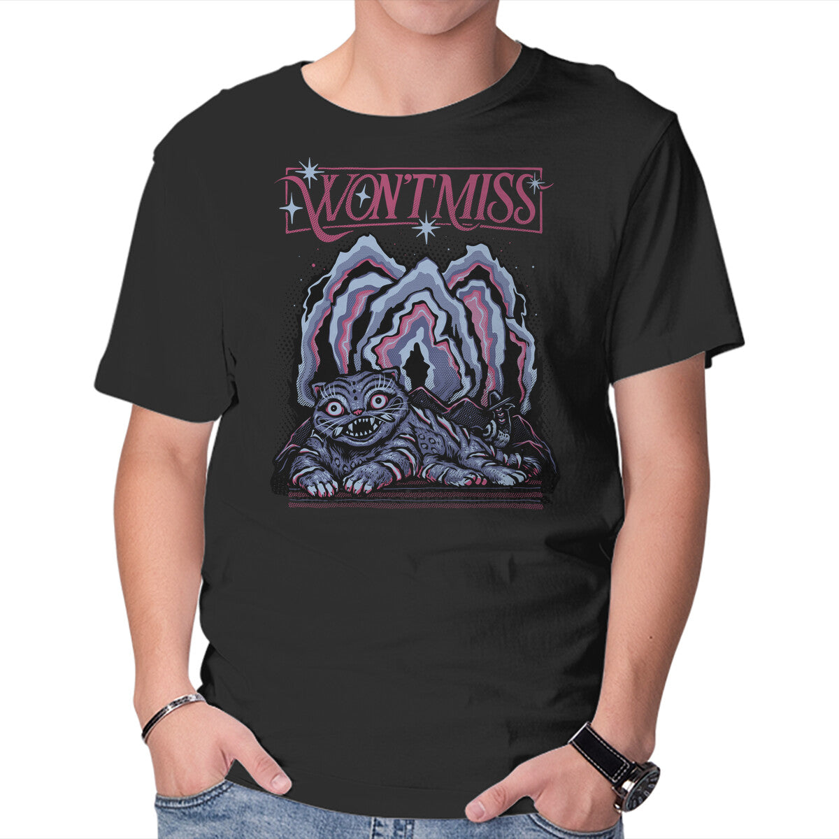 Unisex Crew Neck T-Shirt Will Not Miss Graphic Short Sleeve Casual Tee XL