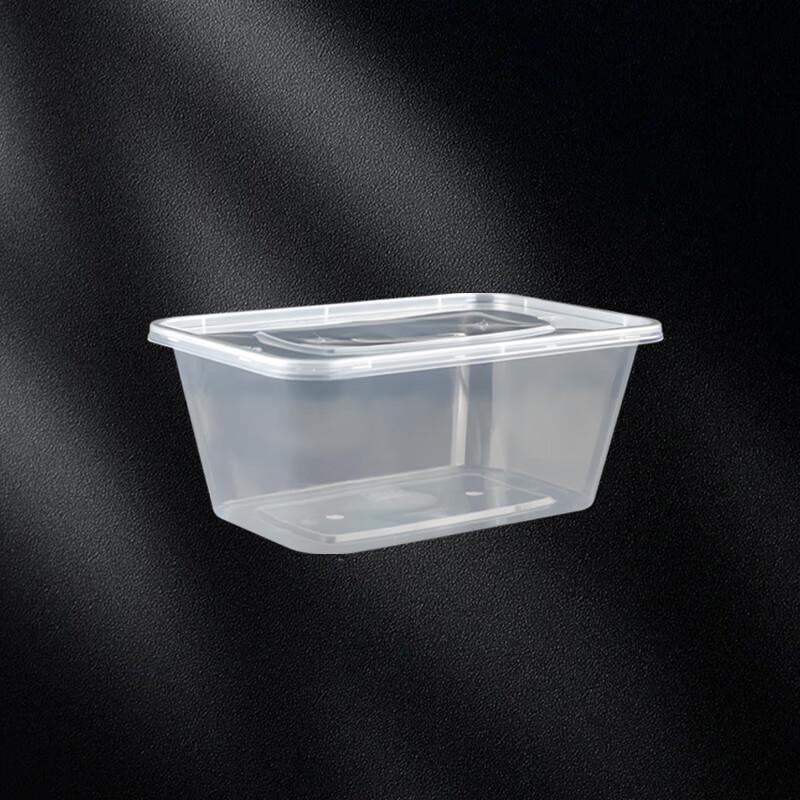 Einweg rechteckiger Lebensmittelbehälter, 1000 ml (300er-Pack)