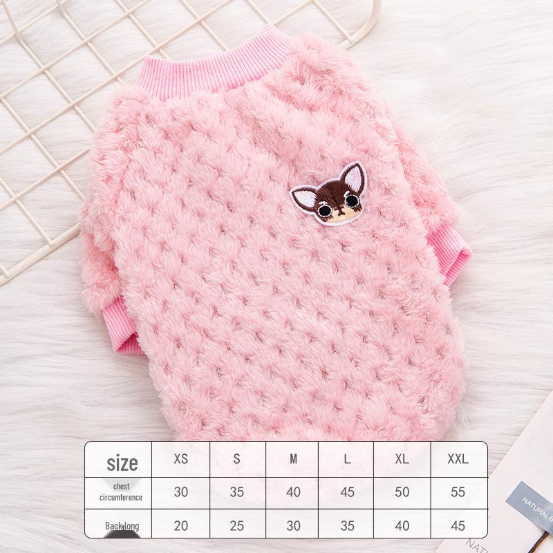 Clearance: Autumn & Winter Lamb Wool Hoodie for Small Dogs & Cats – Plush, Warm, and Cozy