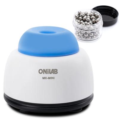 Mieszalnik ONiLAB MX-mini, Lab Dancer, Mieszalnik Vortex 3000 obr./min, Wstrząsarka do lakierów do paznokci, Mieszalnik Vortex do cieczy do probówek, pigmentów i farb, DIY (niebieski)
