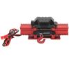 RC Car Winch Professional Aluminium Alloy High Simulation RC Car Dual Motor Winch for RC Cars Red