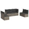 VidaXL Salon de Jardin avec Coussins 7 pcs, Canapés avec Pieds Réglables, Ensemble de Meubles d'Extérieur Patio Terrasse, 3249249