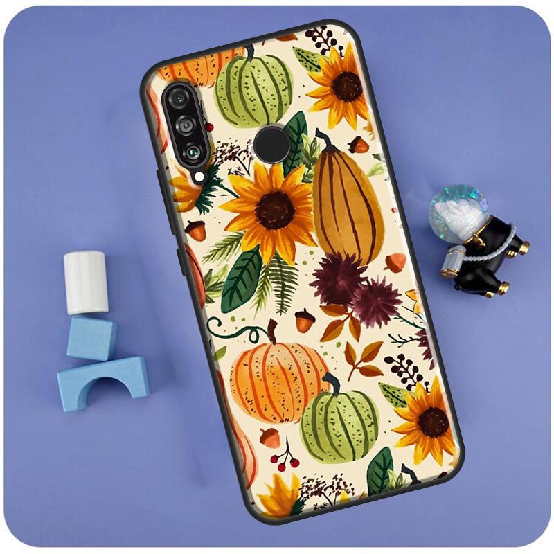 Herbstkürbisse Für Huawei Nova 11 Pro 9 10 SE 7i 8i 11i 12i Y60 Y61 Y70 Y72 Y73 Y90 Y91 P30 P40 Lite Hülle