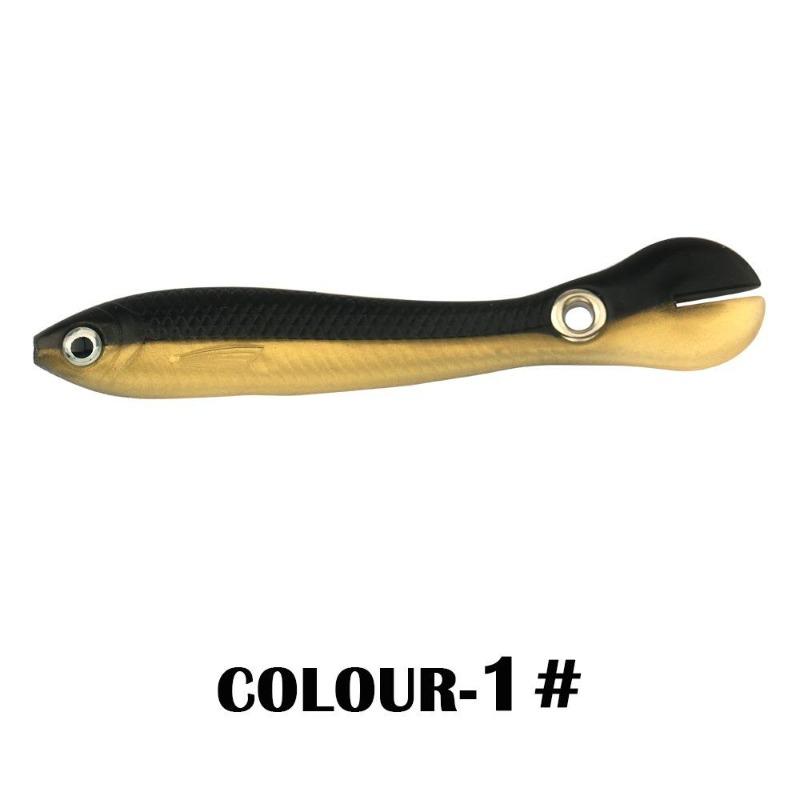 5 Stück/Beutel, 5 cm, 1,3 g, Lumineszenz-Weichköder, realistischer T-Schwanz-Fisch-Imitationsköder für Angelausrüstung, Nachtangeln, Meer, Fluss