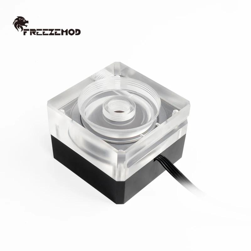 

FREEZEMOD Water Cooler Water Pump Ultra-Thin PWM Speed Control 4cm Thick Flow 500L Support OD50 Tank. PU-SZM6,watercooler PUB-SZM6