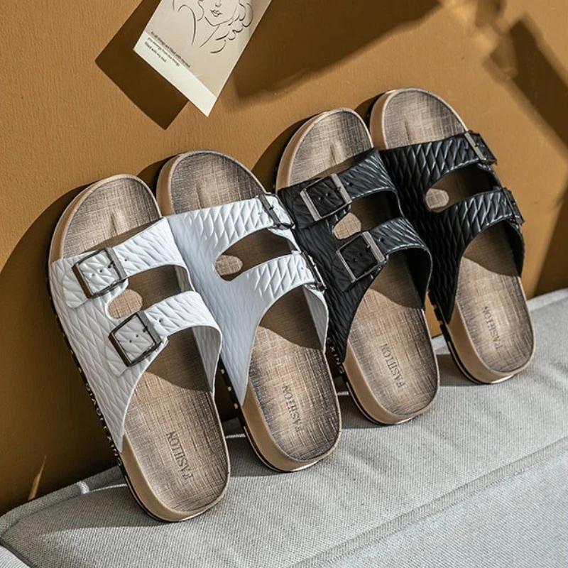 Soft Platform Sabot Pvc Male Slipper Beach Men's Shoe Slides Mascullino Elegant Low Price 2025 Cheap Shoes Liquidation