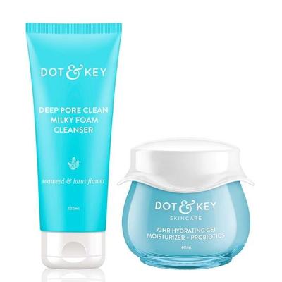 Dot & Key Combo Cuidado de Poros | Limpiador 100ml, Hidratante en Gel 60ml