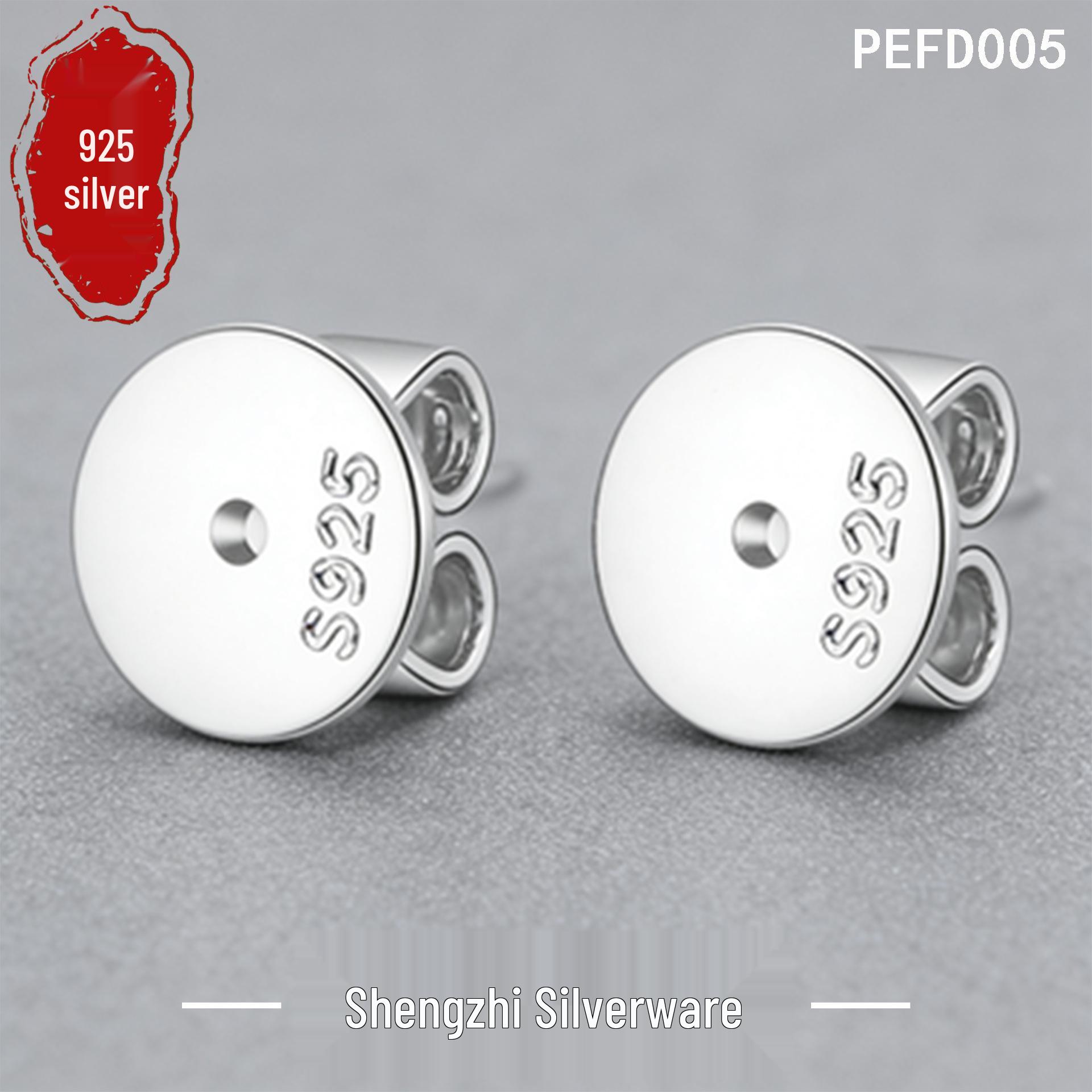 S925 Sterling Silver Stud Earrings & Necklace Connectors - DIY Jewelry Materials