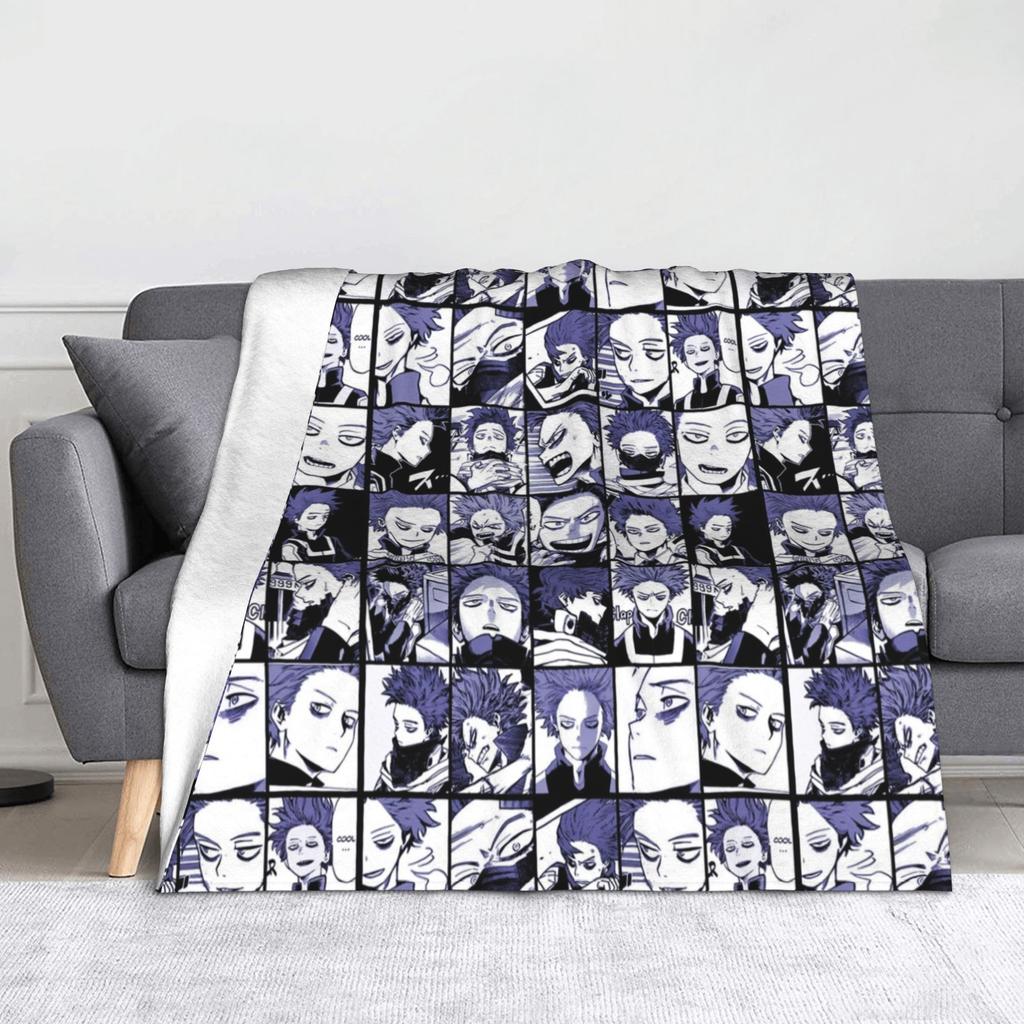 Tamaki Amajiki Collage My Hero Academia Blankets Flannel  Winter  Multi-function Warm Throw Blankets for Sofa Bedroom Quilt